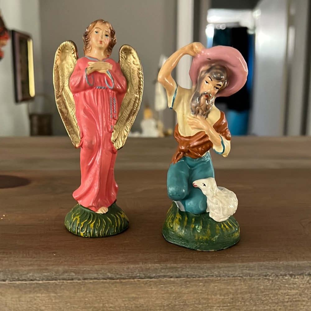 Christmas holiday figurine vintage, made in Italy